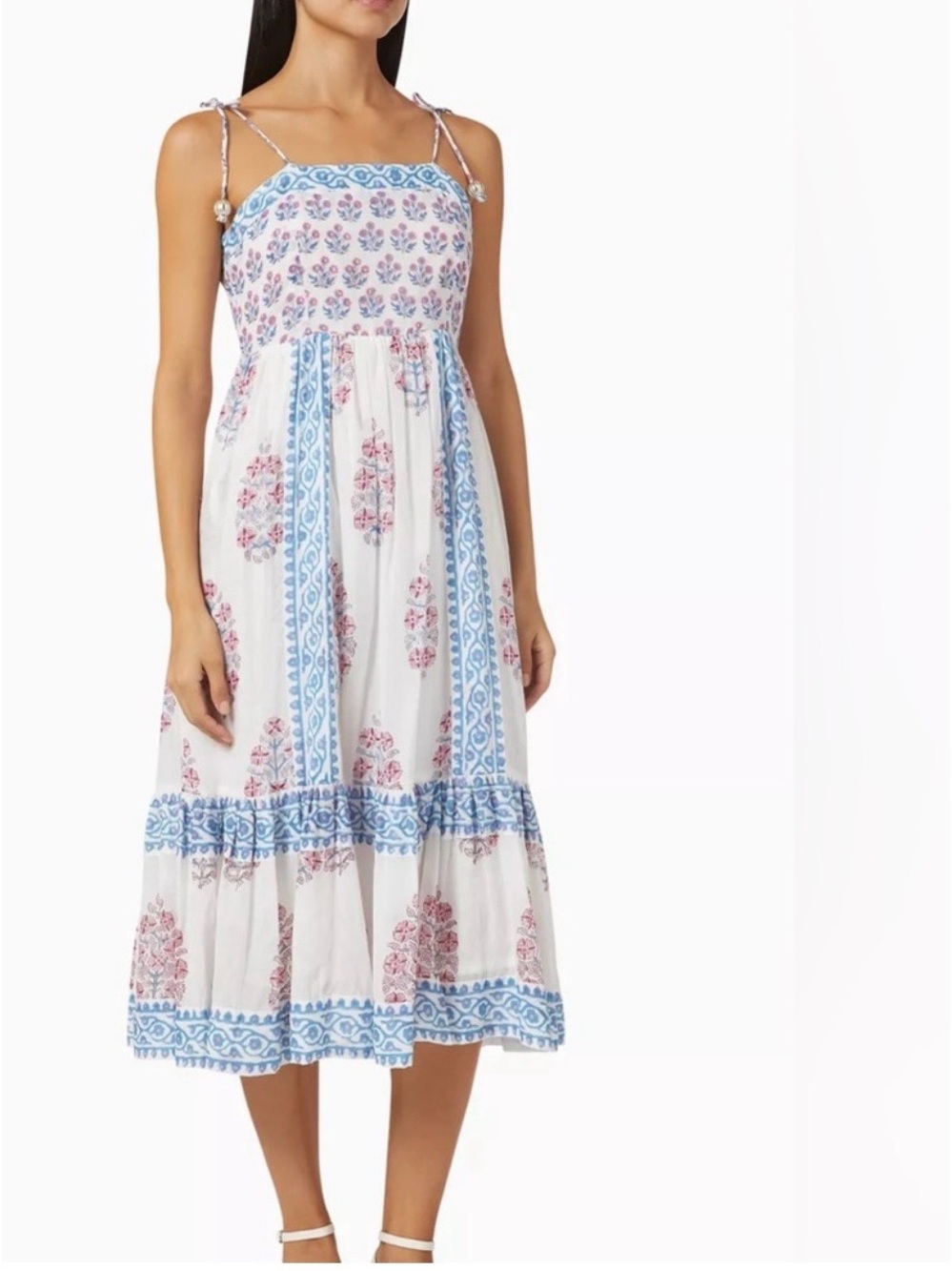 Oliphant Tie Strap Midi Dress